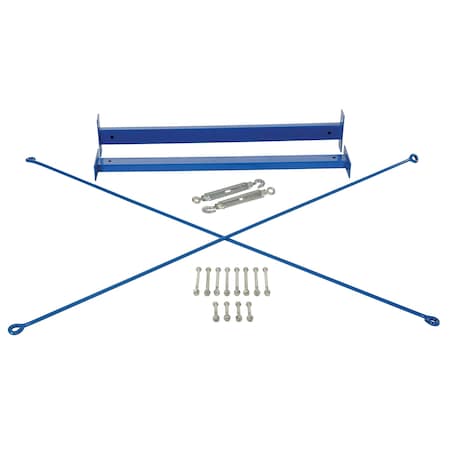 Vestil Blue Steel Medium Duty Cantilever Brace Set 35"W x 36"L x 6"H MB-C-10-36